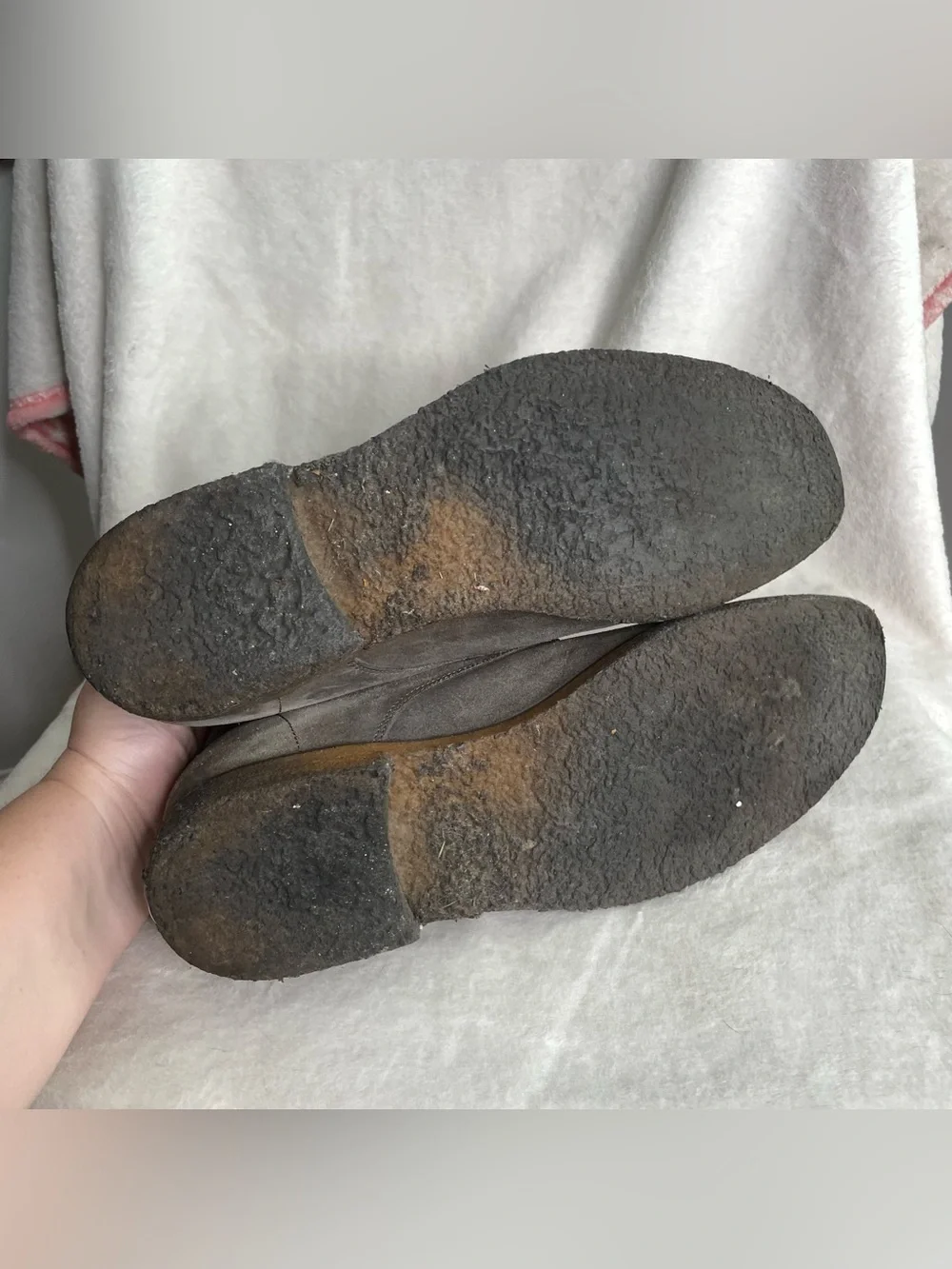 To Boot New York Finnegan Gray Suede Chukka Boots Men's Size 9.5 M Made Italy